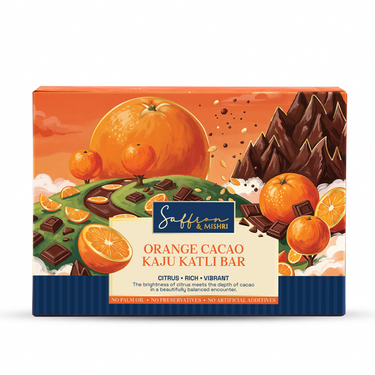 Orange Cacao Kaju Katli Bar