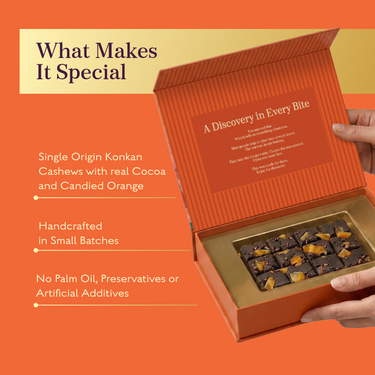 Orange Cacao Kaju Katli Bar