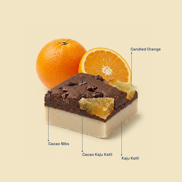 Orange Cacao Kaju Katli Bar