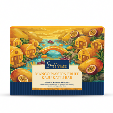 Mango Passion Fruit Kaju Katli Bar