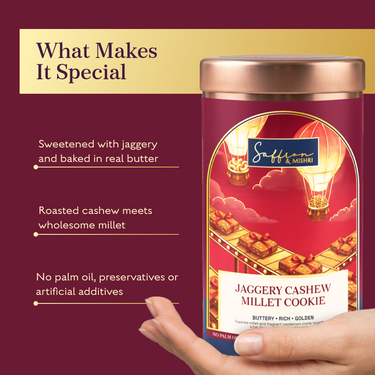 Jaggery Cashew Millet Cookie