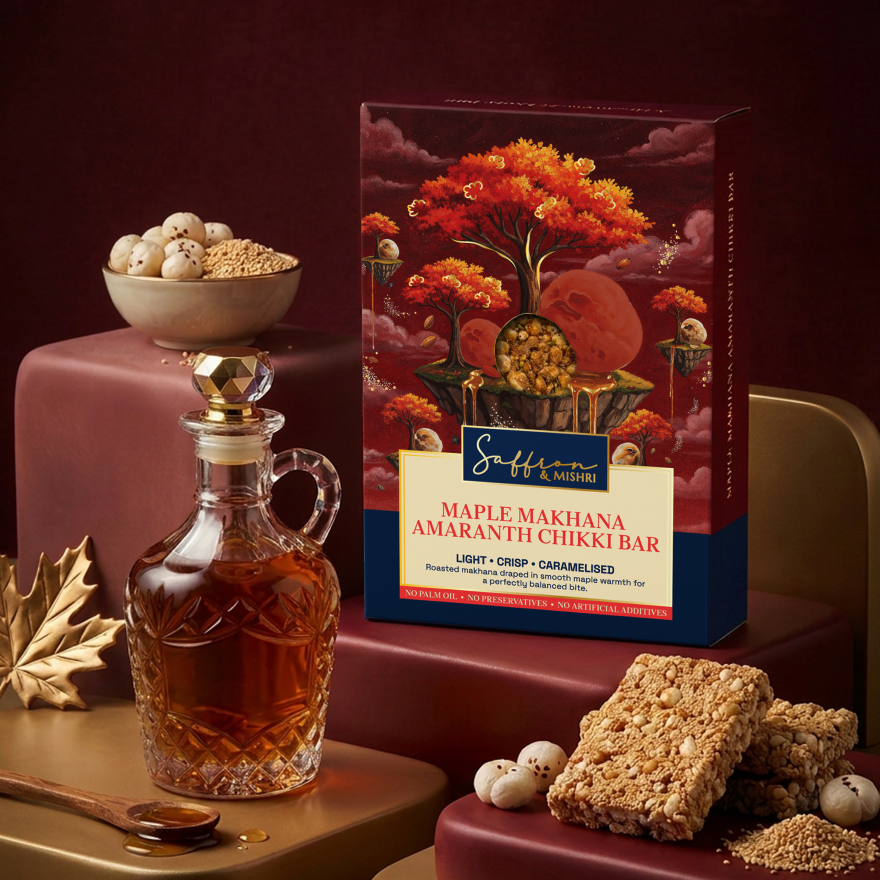 Maple Makhana Amaranth Chikki Bar