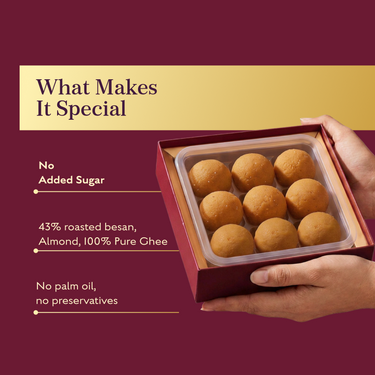 Sugar-Free Besan Laddu