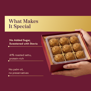 Sugar-Free Sattu Laddu