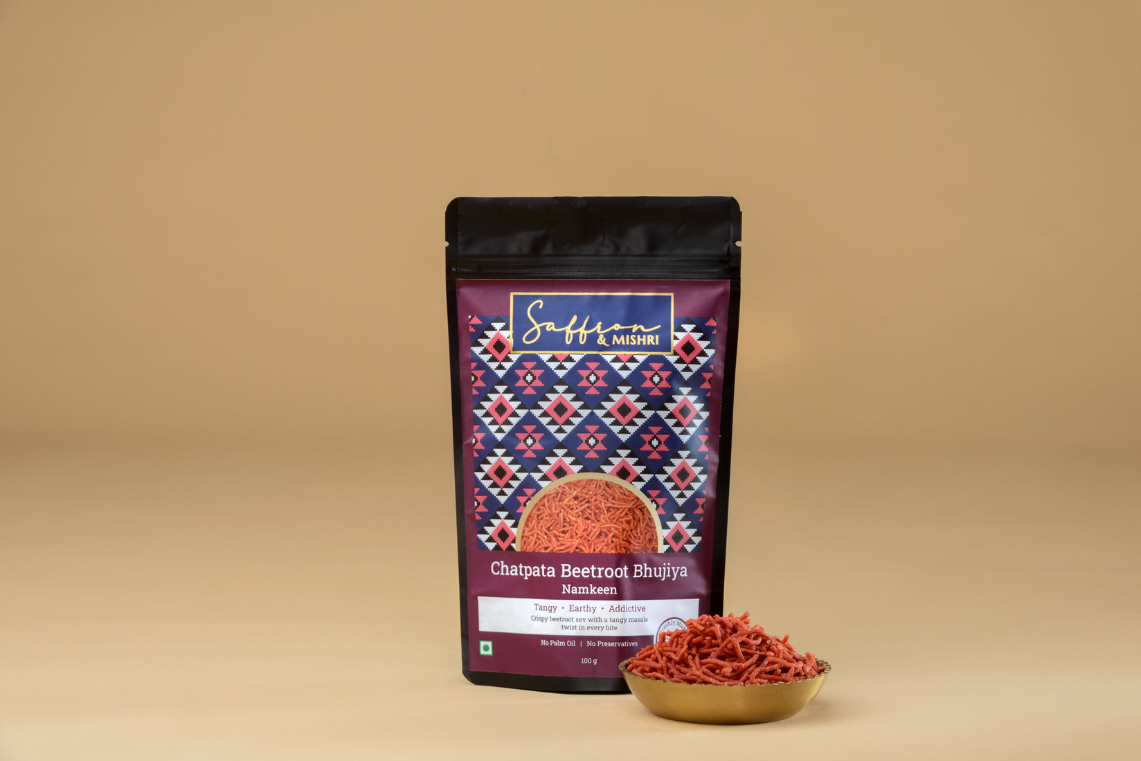 Chatpata Beetroot Bhujiya