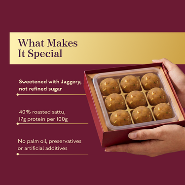 Sattu Jaggery Laddu
