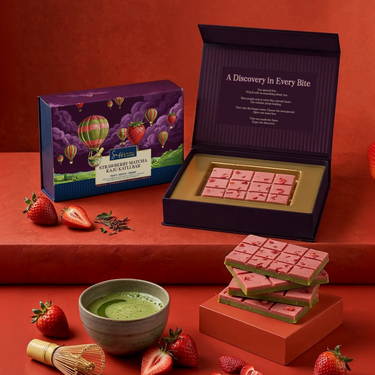 Strawberry Matcha Kaju Katli Bar