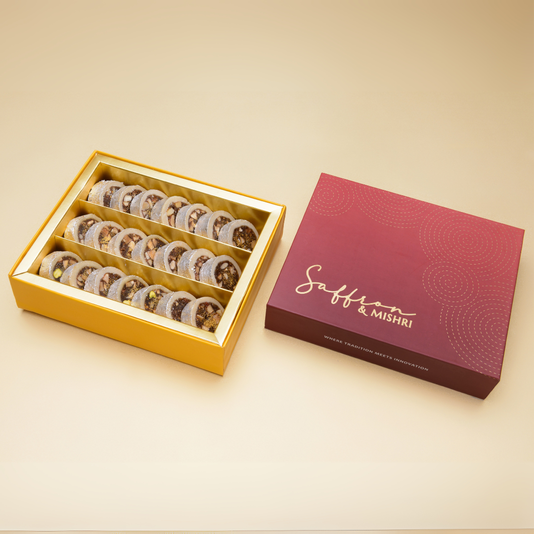 Kaju Almond Anjeer Roll