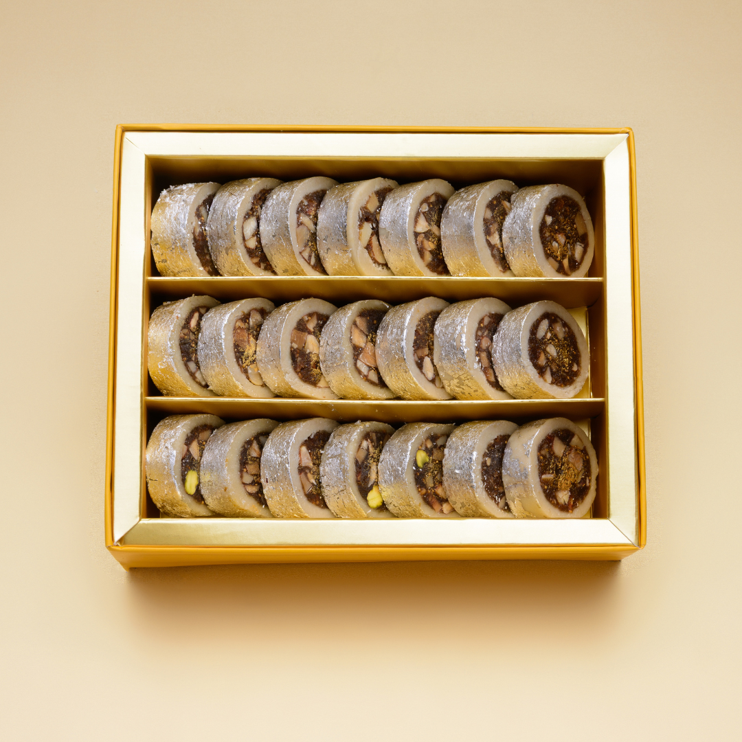 Kaju Almond Anjeer Roll