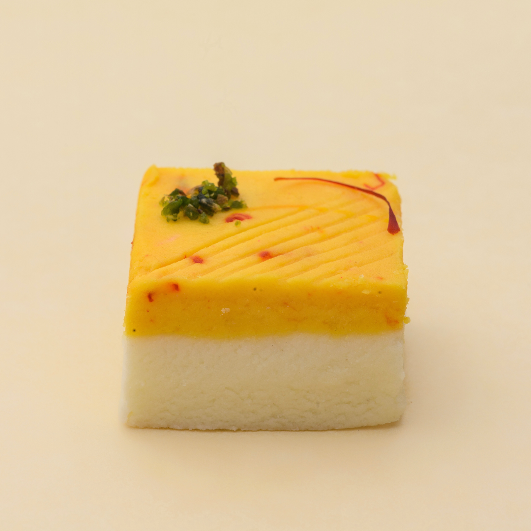 Saffron & Pistachio Sandesh